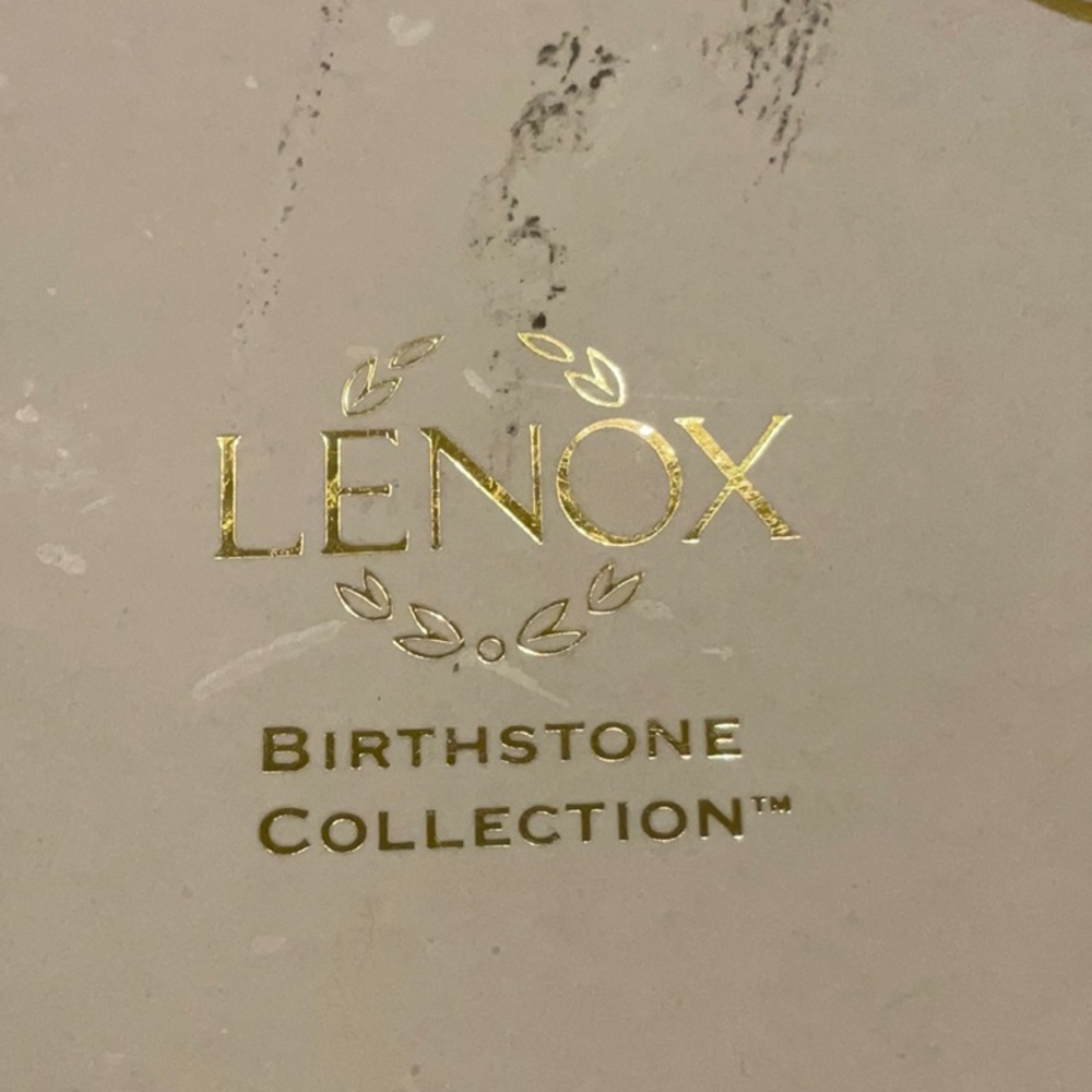 Lenox Trinket Box 1999 Aquamarine Gem Stone March Birthstone Collection Vintage - Picture 9 of 16